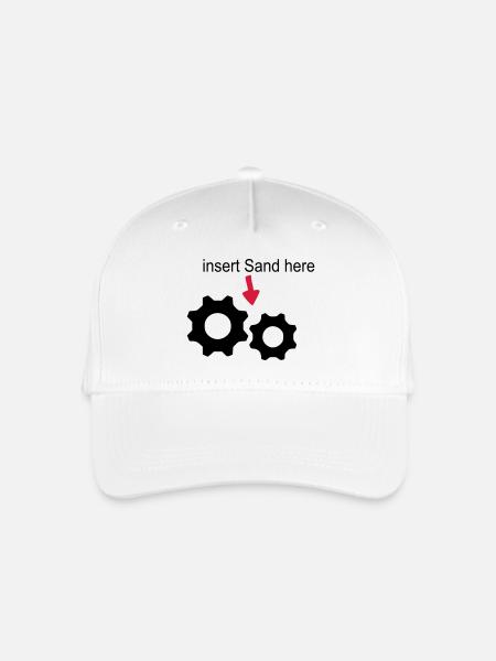 Sand im Getriebe - Kinder Bio Basecap - Weiß