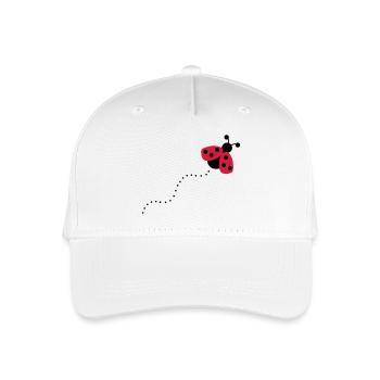 Marienkäfer - Kinder Bio Basecap - Weiß - Vorne