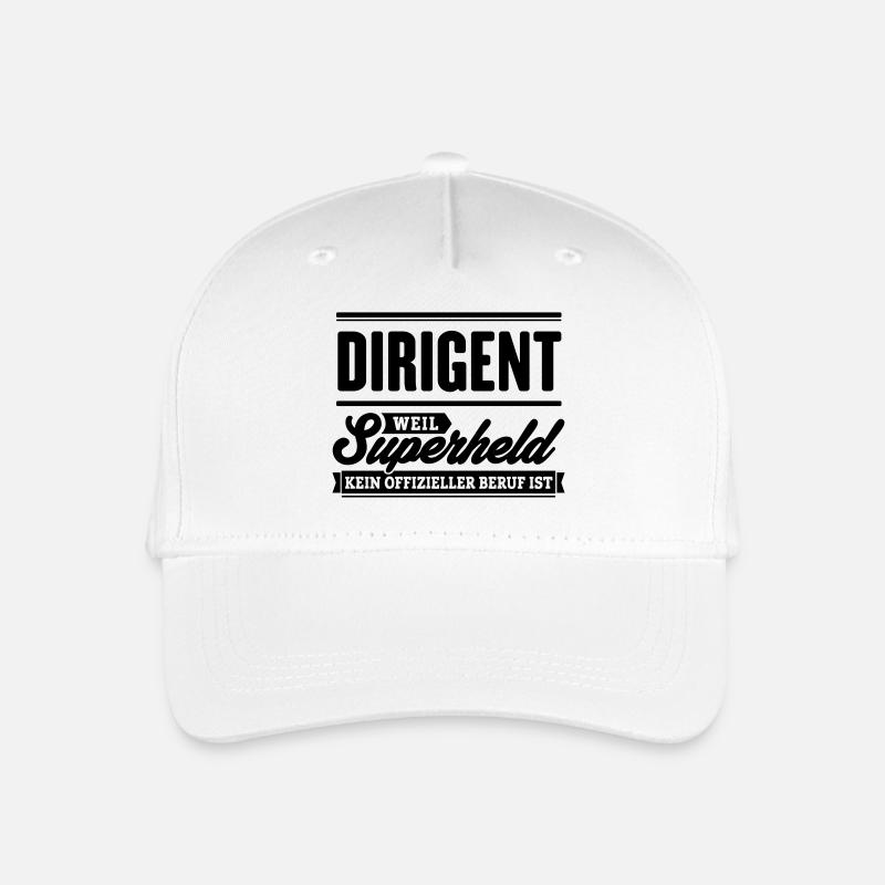 Superheld Dirigent - Kinder Bio Basecap - Weiß