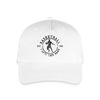 Basket-ball Basketball Basket - Casquette de baseball bio Enfant - blanc - Devant