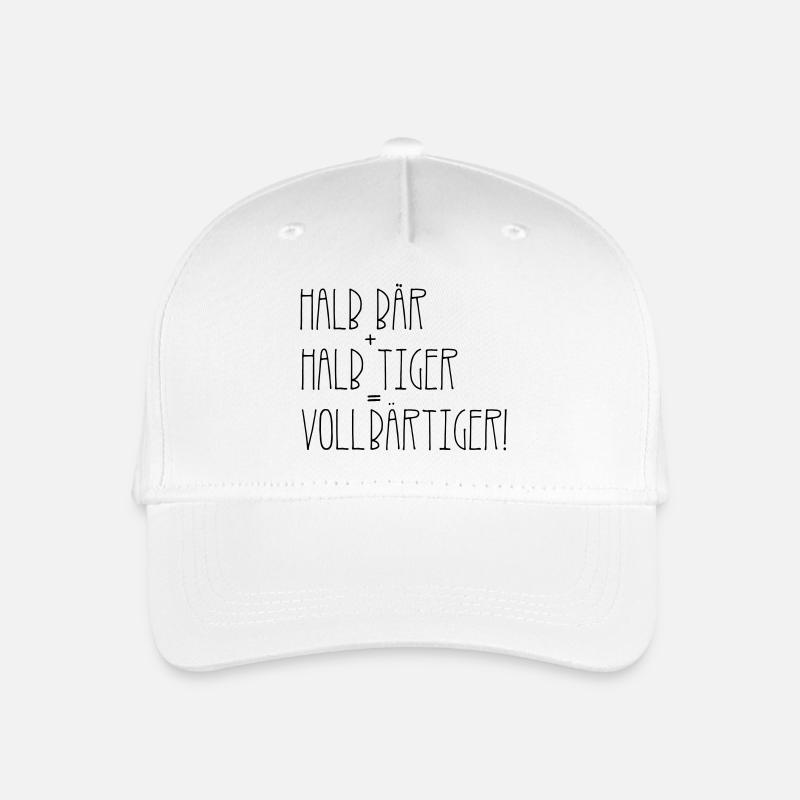 Vollbärtiger - Kinder Bio Basecap - Weiß