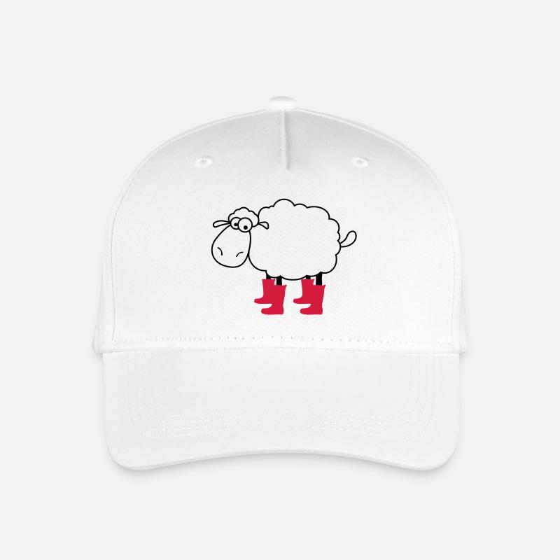 schaafe - Kinder Bio Basecap - Weiß