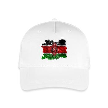 Kenya vintage flag - Organic Kids’ Baseball Cap - white - Front