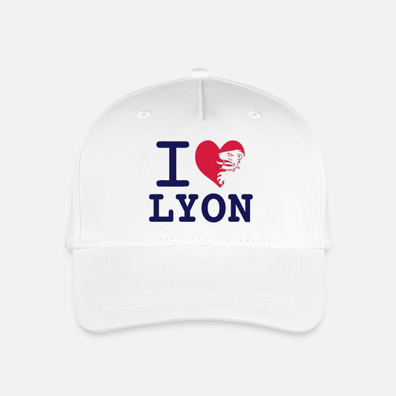 Ich liebe Lyon - Kinder Bio Basecap - Weiß