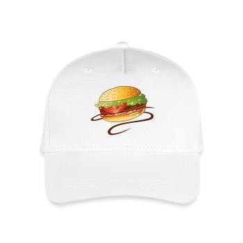 Burger Fast Food Junk Snack BBQ BBQ - Organic Kids’ Baseball Cap - white - Front