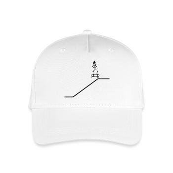 Skateboard Kickflip Junge Cap Cool - Kinder Bio Basecap - Weiß - Vorne