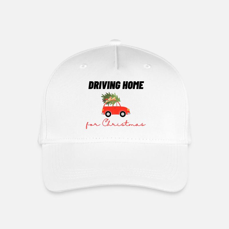 Driving home for christmas - Kinder Bio Basecap - Weiß