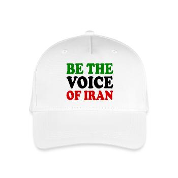 Be the voice of iran - Organic Kids’ Baseball Cap - white - Front