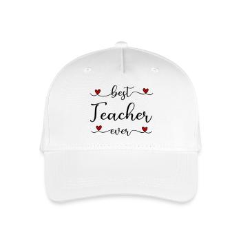 Enseignant - Casquette de baseball bio Enfant - blanc - Devant
