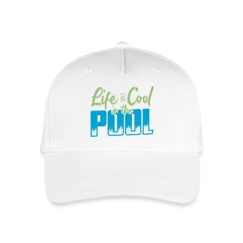 Schwimmer Witz - Kinder Bio Basecap - Weiß - Vorne
