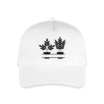 Plants banner - Organic Kids’ Baseball Cap - white - Front