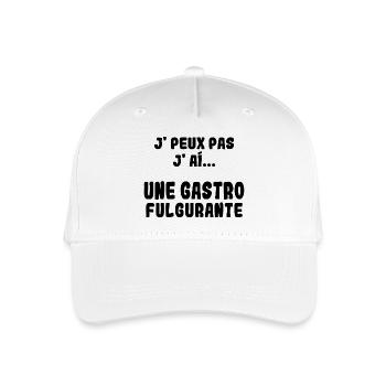 J'peux pas j'ai une Gastro Fulgurante - Casquette de baseball bio Enfant - blanc - Devant