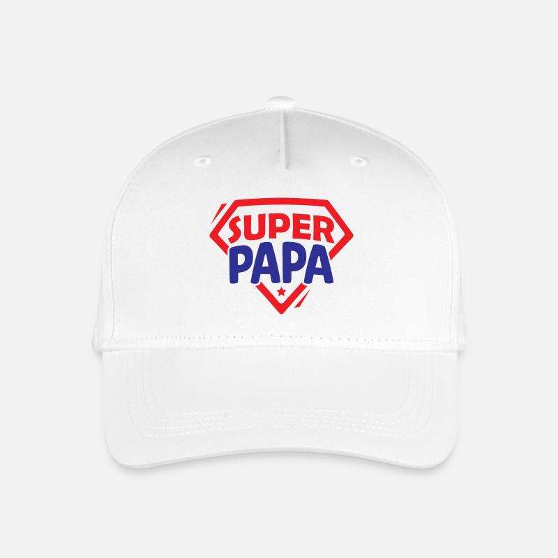Super dad - Organic Kids’ Baseball Cap - white