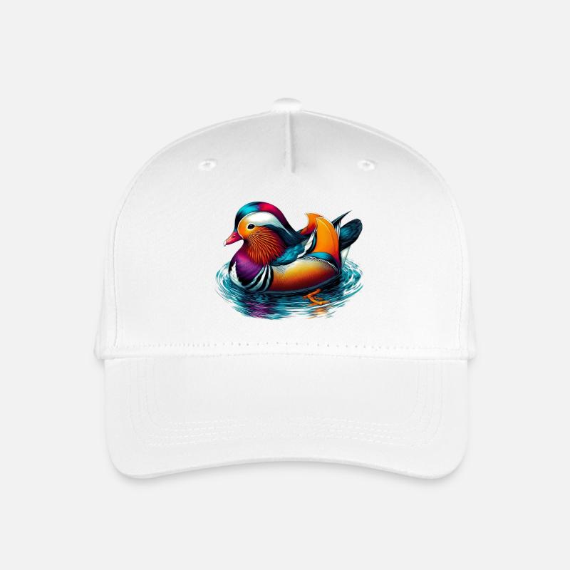 Mandarinente - Kinder Bio Basecap - Weiß