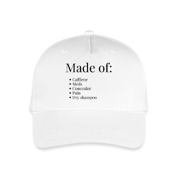 Made of... - Organic Kids’ Baseball Cap - white - Front