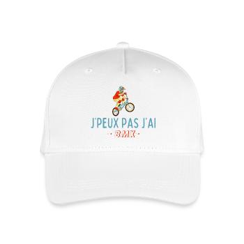 Ich kann nicht, ich habe BMX - Kinder Bio Basecap - Weiß - Vorne