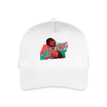 Affrontement de lutte - Casquette de baseball bio Enfant - blanc - Devant