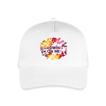Growing connection - Organic Kids’ Baseball Cap - white - Front