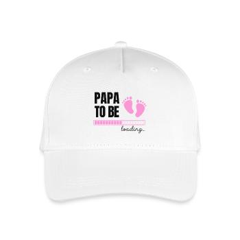 Futur papa - fille - Casquette de baseball bio Enfant - blanc - Devant