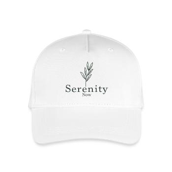 Serenity Now Saying Quote Branch Rest - Organic Kids’ Baseball Cap - white - Front