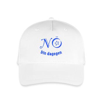 NÖ - bin dagegen!  - Kinder Bio Basecap - Weiß - Vorne