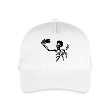 Ein letztes Selfie (schwarz) - Kinder Bio Basecap - Weiß - Vorne
