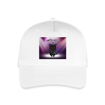 Heavy Metal Cat - Organic Kids’ Baseball Cap - white - Front