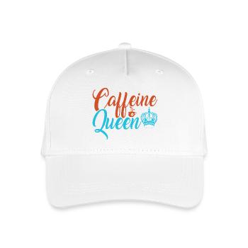 The caffeinated queen of coffee - Organic Kids’ Baseball Cap - white - Front