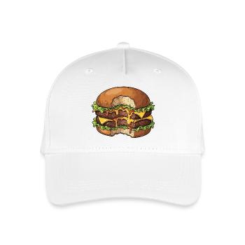 Double cheeseburger juteux avec piquant – Foodie - Casquette de baseball bio Enfant - blanc - Devant