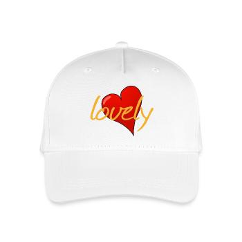 LOVELY - Kinder Bio Basecap - Weiß - Vorne