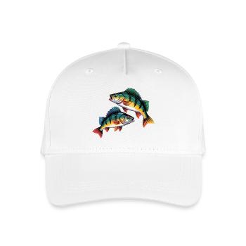 Zwei Barsche - Kinder Bio Basecap - Weiß - Vorne