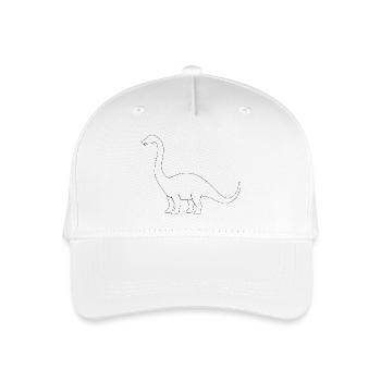 Brontosaurus - Organic Kids’ Baseball Cap - white - Front