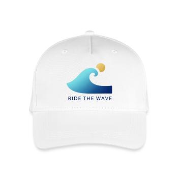 Wellenreiter am Sonnenaufgang - Kinder Bio Basecap - Weiß - Vorne