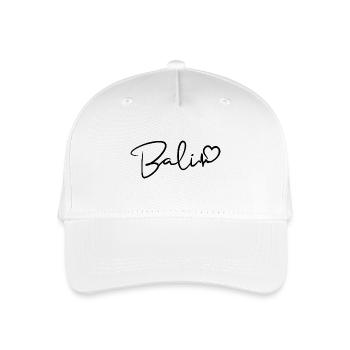 Bali Herzschlag - Kinder Bio Basecap - Weiß - Vorne