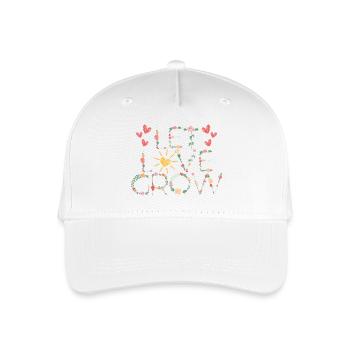 Let Love Grow - Organic Kids’ Baseball Cap - white - Front