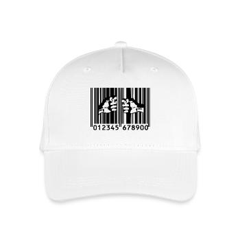 Banksy Bars Of Capitalism - Organic Kids’ Baseball Cap - white - Front