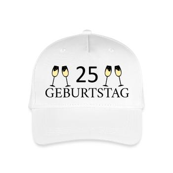 25th Birthday 25 Years - Organic Kids’ Baseball Cap - white - Front