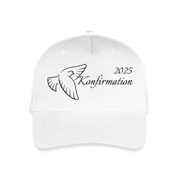 Confirmation 2025 Flying Dove Holy Spirit - Organic Kids’ Baseball Cap - white - Front