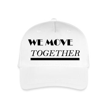 WE MOVE - Organic Kids’ Baseball Cap - white - Front