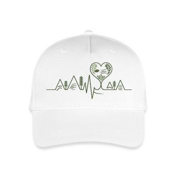 Nature - Heartbeat - Casquette de baseball bio Enfant - blanc - Devant