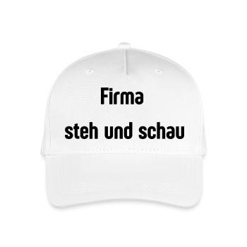 Firma steh und schau - Kinder Bio Basecap - Weiß - Vorne