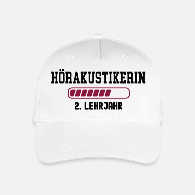 Ausbildung Hörakustikerin 2. Lehrjahr Hörakustiker - Kinder Bio Basecap - Weiß