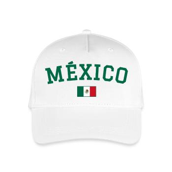 Drapeau du Drapeau du Mexique Vert - Casquette de baseball bio Enfant - blanc - Devant