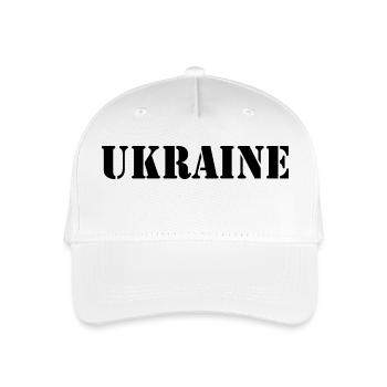 Ukraine - Organic Kids’ Baseball Cap - white - Front