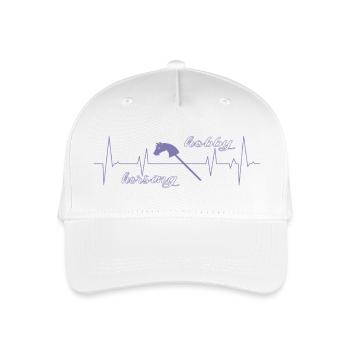 hobby horsing herzlinie - Kinder Bio Basecap - Weiß - Vorne