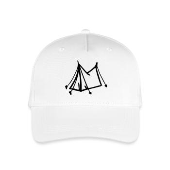 Zelt - Kinder Bio Basecap - Weiß - Vorne