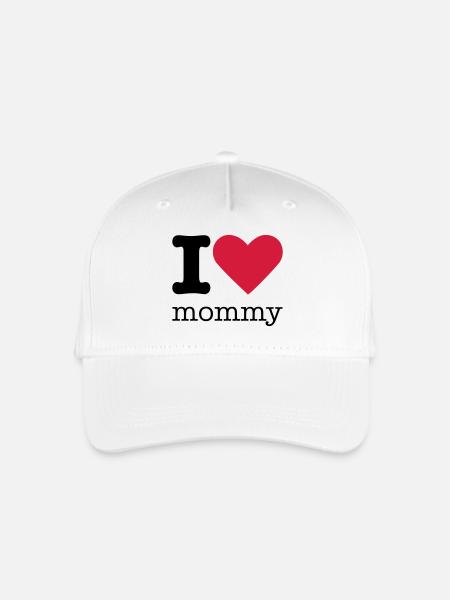 I Love Mommy - Organic Kids’ Baseball Cap - white