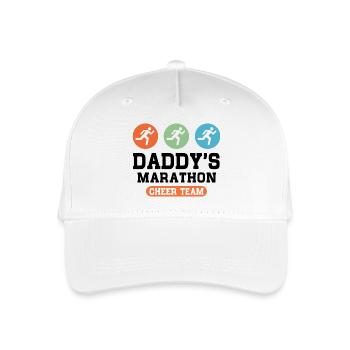 Marathon Cheer Team - Organic Kids’ Baseball Cap - white - Front