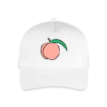 peach pfirsich veggie gemuese fruits17 - Kinder Bio Basecap - Weiß - Vorne