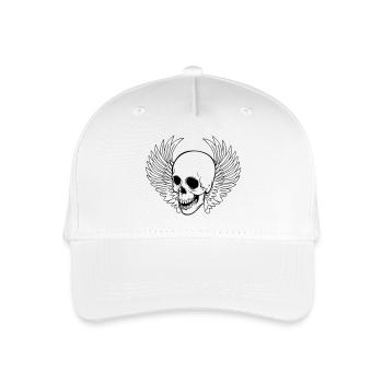 Totenschädel - Kinder Bio Basecap - Weiß - Vorne